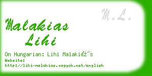 malakias lihi business card